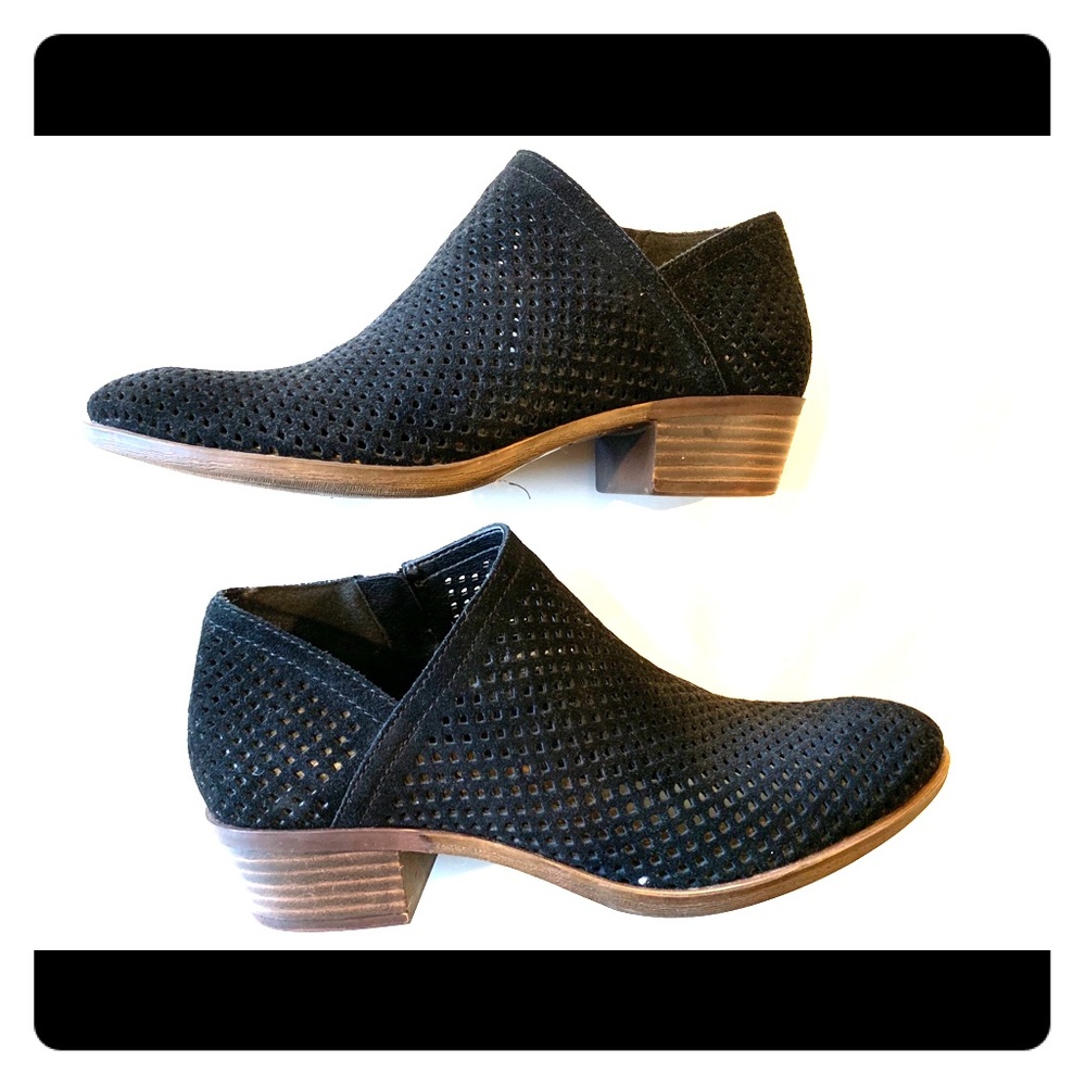 Lucky black booties.